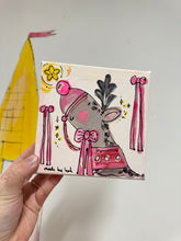 Load image into Gallery viewer, 15x15cm Hand Painted Box Canvas “Reindeer”
