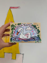 Load image into Gallery viewer, Hand Painted Wooden Box 7 ‘The Swan’

