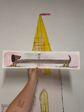 Load image into Gallery viewer, ‘Long Boy’ Hand Painted Art Piece On Long Art Paper
