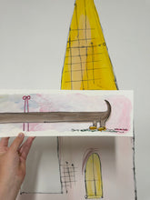 Load image into Gallery viewer, ‘Long Boy’ Hand Painted Art Piece On Long Art Paper
