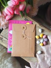 Load image into Gallery viewer, ‘Hello Spring’ Wild Flowers Hand Painted Seed Envelope
