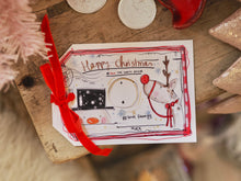 Load image into Gallery viewer, Personalised Red Christmas Gift Tag
