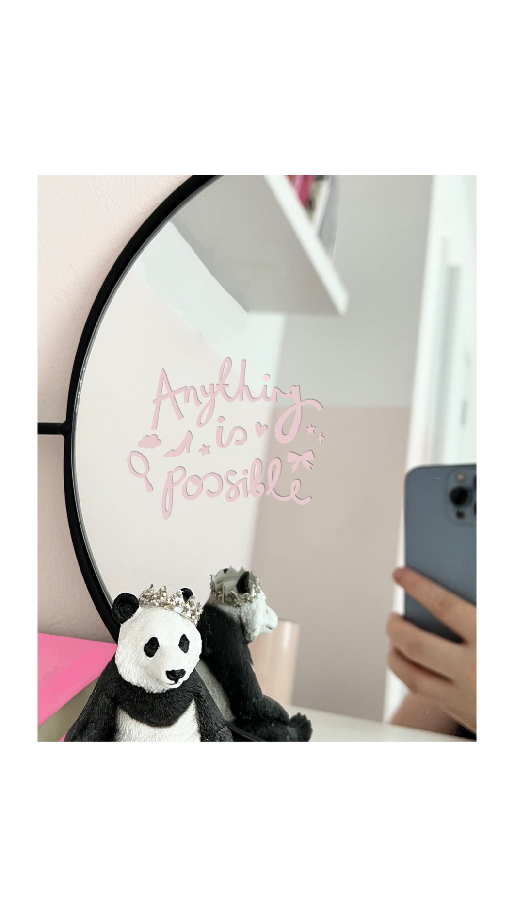 ‘Anything Is Possible’ Mirror Sticker