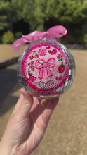 Load and play video in Gallery viewer, 10cm Disco Ball “Girly Doodles”
