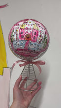 Load and play video in Gallery viewer, The Made by Leah Disco Tree Topper XL ‘Pink Christmas Castle’
