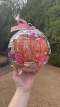 Load and play video in Gallery viewer, 20cm Pumpkin Disco Ball

