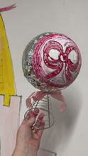 Load and play video in Gallery viewer, The Made by Leah Disco Tree Topper XL ‘Big Red Bow’
