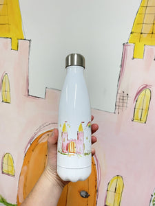 Pink Castle Stainless Steel Water Bottle