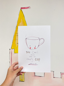Empty Cup Art Print