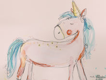 Load image into Gallery viewer, Pink Unicorn Art Print
