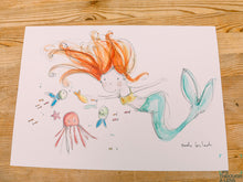 Load image into Gallery viewer, Mermaid Art Print

