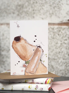 Clover The Dog Greetings Card