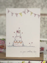 Load image into Gallery viewer, Wedding Cake and Bunting Card
