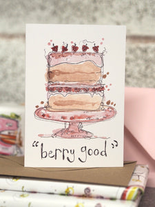Berry Good Cake Card