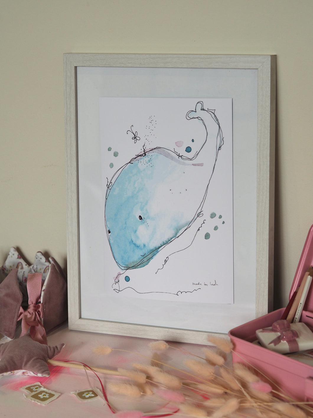 Washy The Whale Art Print