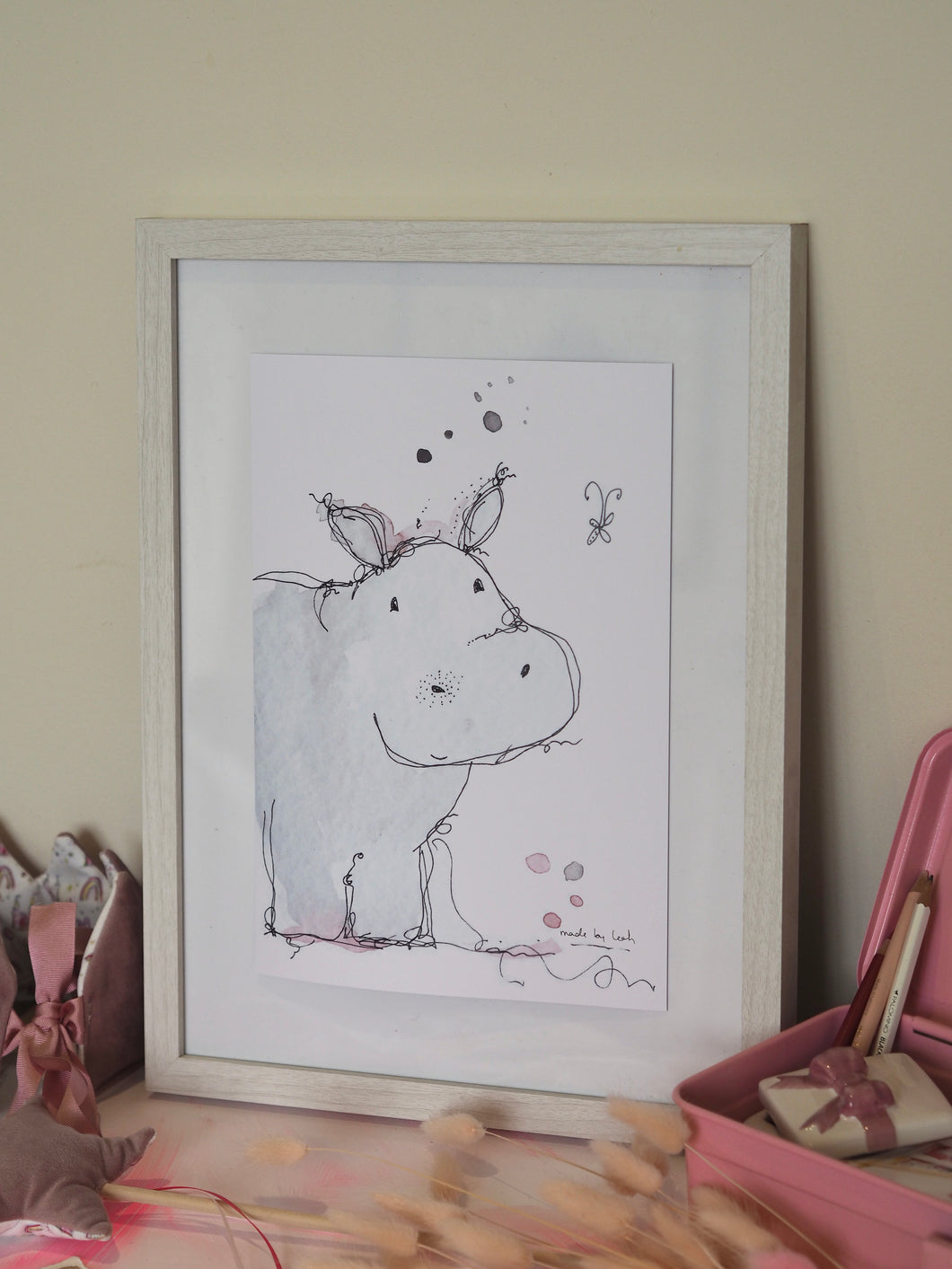 Star The Hippo Art Print