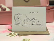 Load image into Gallery viewer, Elephant Sketch Greetings Card
