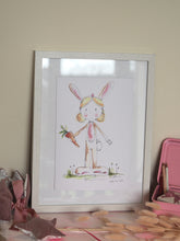 Load image into Gallery viewer, Girl Dressed As A Rabbit Art Print

