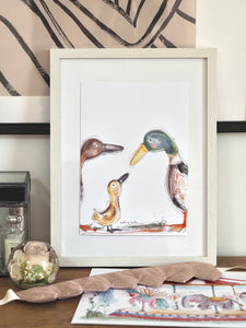 Duck Family Art Print