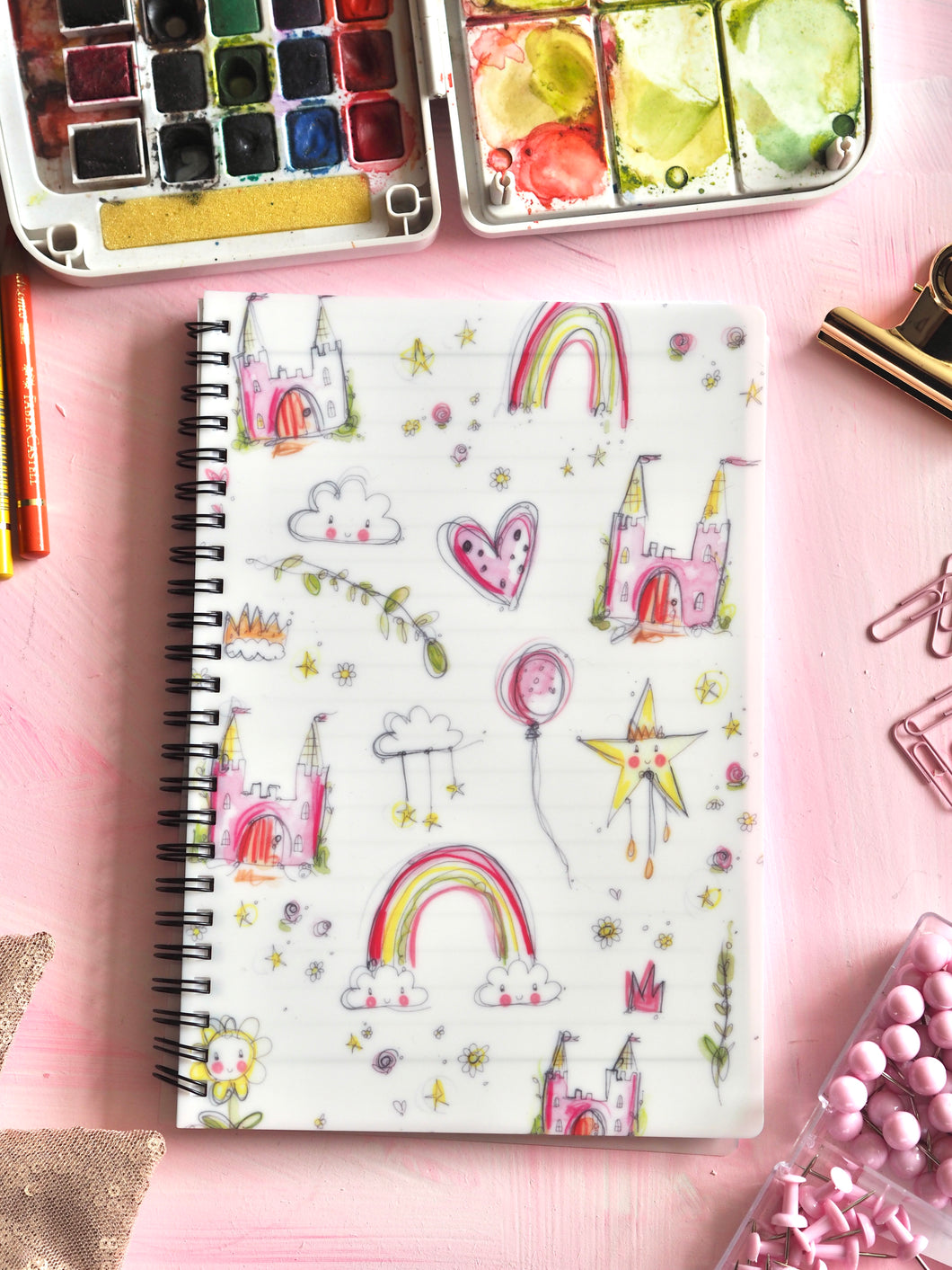 Made By Leah Pattern Spiral Notebook