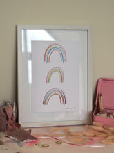 Load image into Gallery viewer, Three Rainbows Art Print
