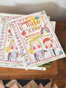 "Hello School" Illustrated Children's Book