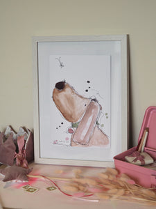Clover The Dog Art Print