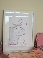 Load image into Gallery viewer, Star The Hippo Art Print
