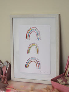 Three Rainbows Art Print