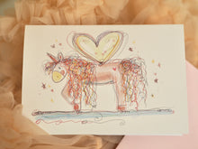 Load image into Gallery viewer, Jellybean Unicorn Greetings Card
