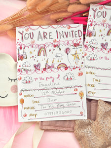 Made By Leah Pattern Invitations 10 Pack