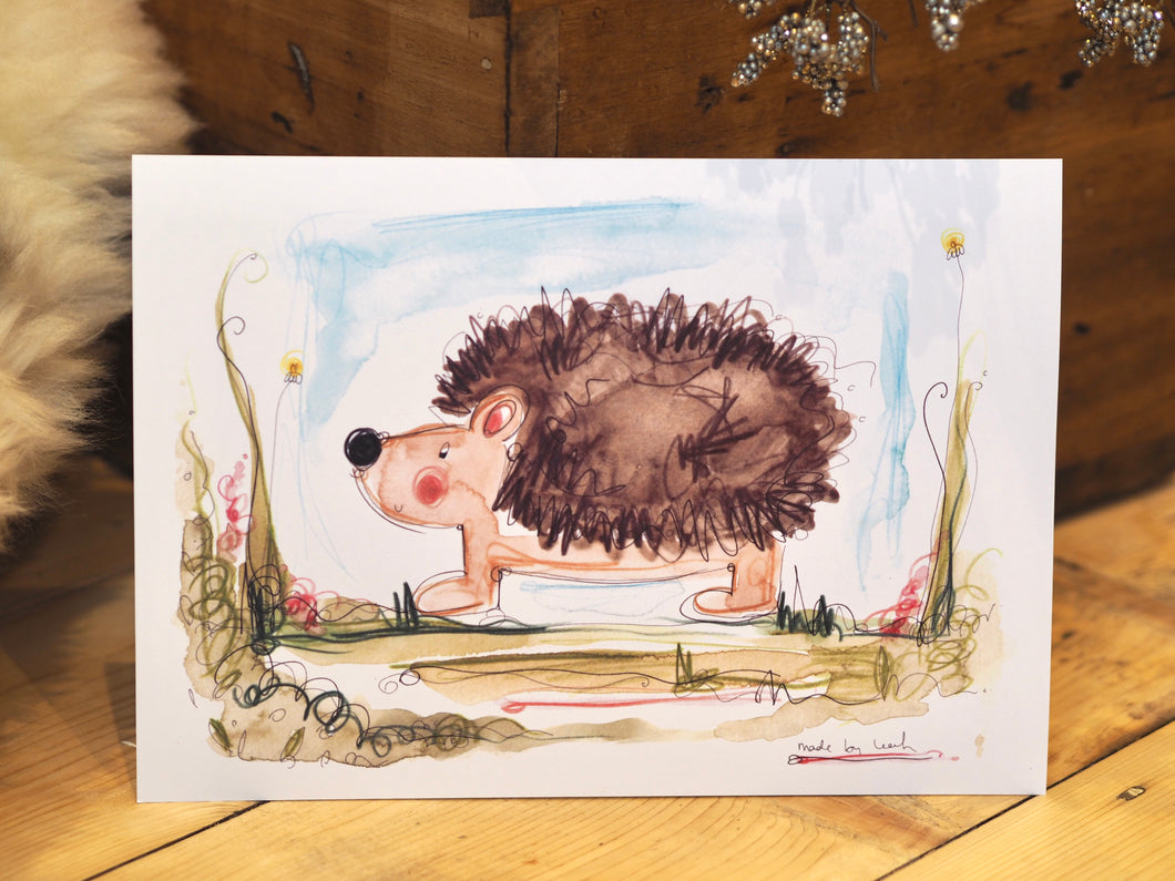Cute Hedgehog Art Print