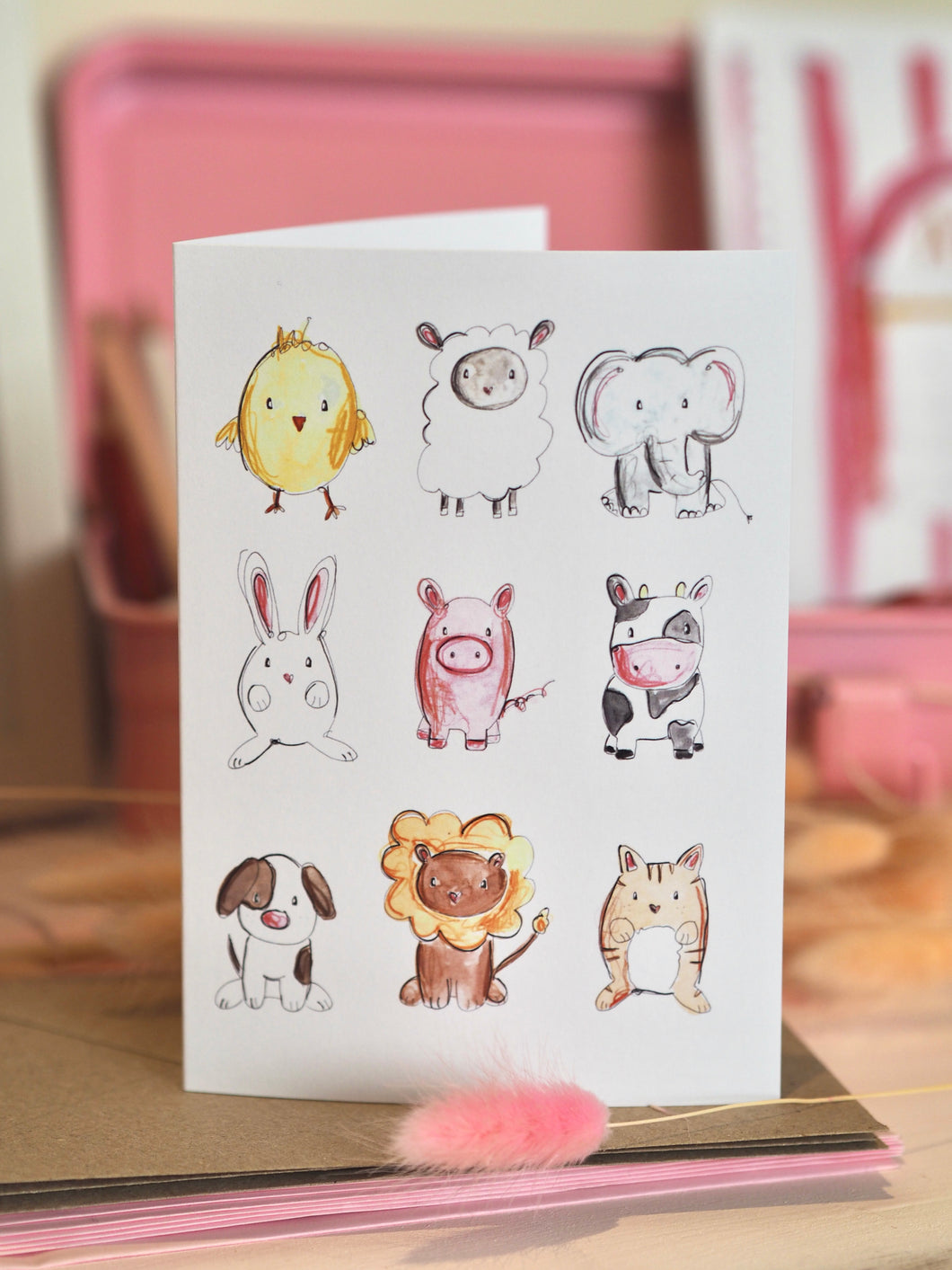 Animals Greetings Card