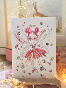 Floral Fairy Art Print