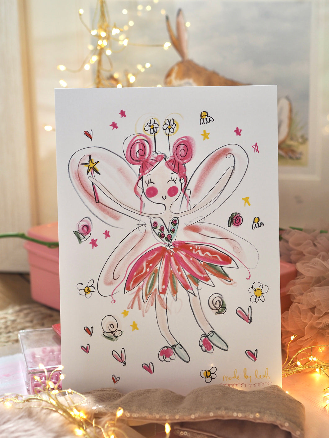 Floral Fairy Art Print