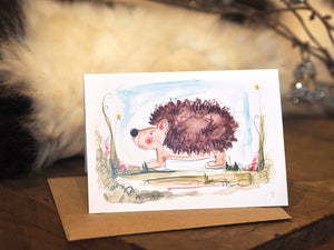 Cute Hedgehog Card
