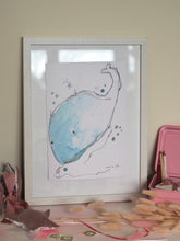 Load image into Gallery viewer, Washy The Whale Art Print

