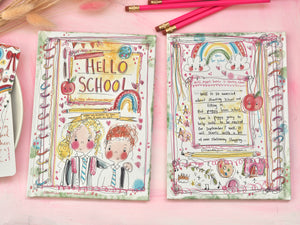 "Hello School" Illustrated Children's Book